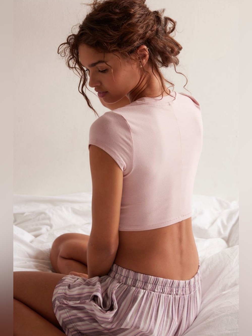 Intimately by Free People ~ Just Friends Crop ~ XS ~ Color: Silver Pink ~ NWT** - Picture 13 of 14